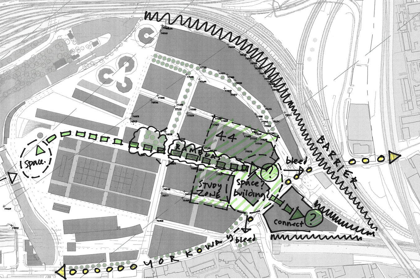 Kings cross masterplan drawing