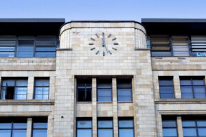 The exchange building front